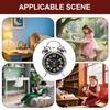 Loud Mechanical Alarm Clock for Heavy Sleepers Adults Retro Twin Bell with Backlight Silent Ticking 3 Inch Bedside Desk Clock