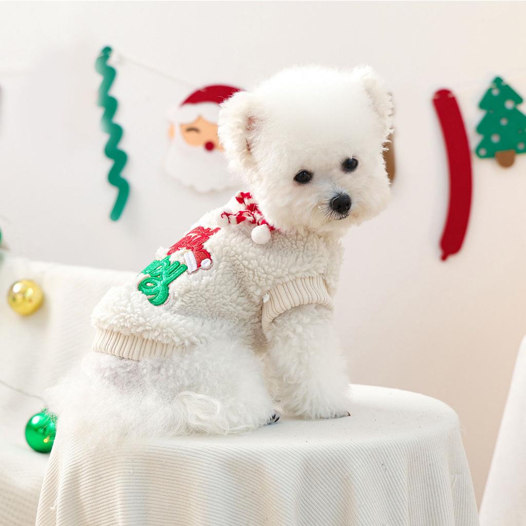 Holiday Pet Cute Puppy And Casual Fashion Clothing Christmas Baby Plush Clothes