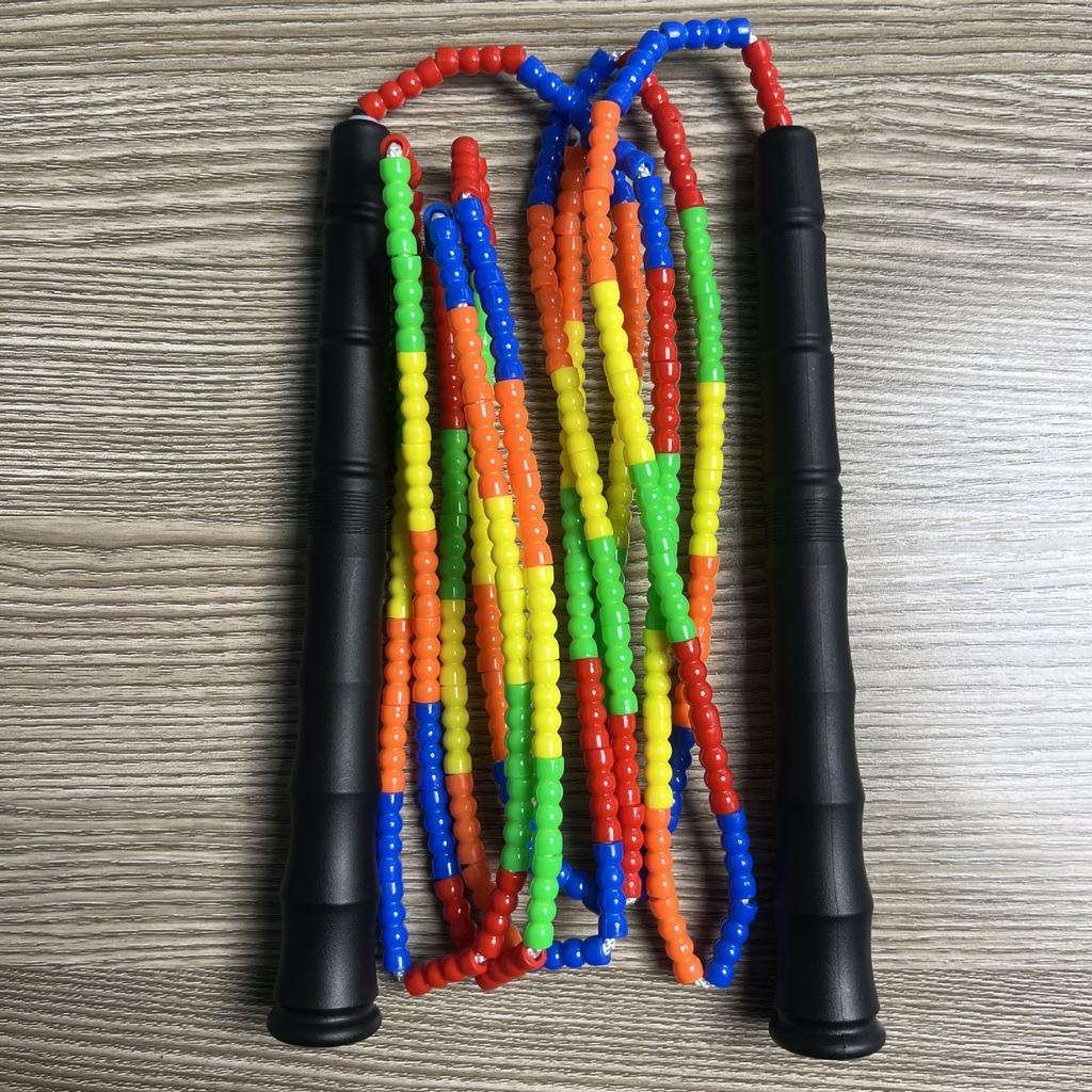 Fitness Exercise Fancy Skipping Rope Competitions, Soft Bead Bamboo Joint Skipping Rope