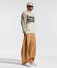 CREAM SODA LAB Handkerchief Wide Balloon Curved Pants Camel