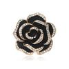 SKEDS Fashion Women Camellia Flower Crystal Enamel Brooches Pins Elegant Lady Plant Party Wedding Accessories Jewelry Corsage