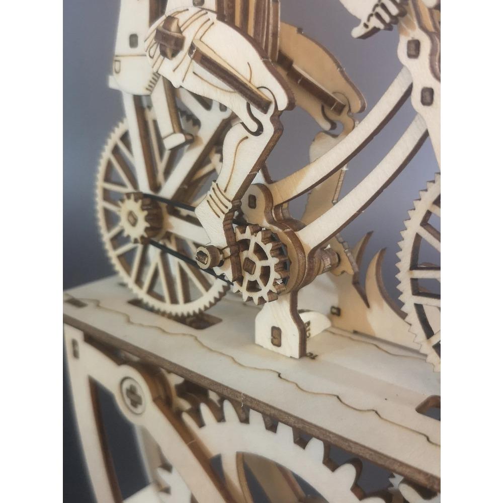 3D Wooden Puzzle Father and Son Diy Handmade Bicycle Assembly Model Kits  Creative Decoration