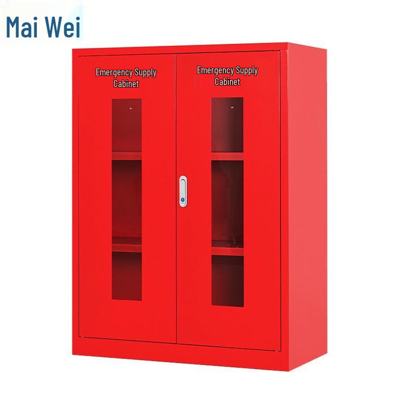 Double Glass Door Emergency Storage Cabinet