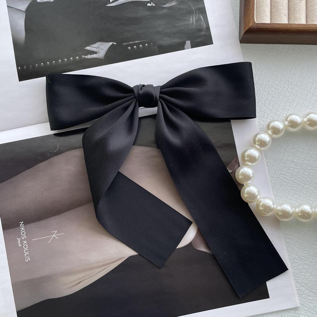 Sweet JK School-Style Matte Bow Brooch - Large Cotton Ribbon Pin for DIY, Clothing, Bags, or Decorations.