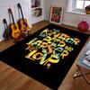 Bright Inspirational Typography Design Patterned Carpet a Non Slip Rug Suitable for All Seasons and Any Setting, Gift