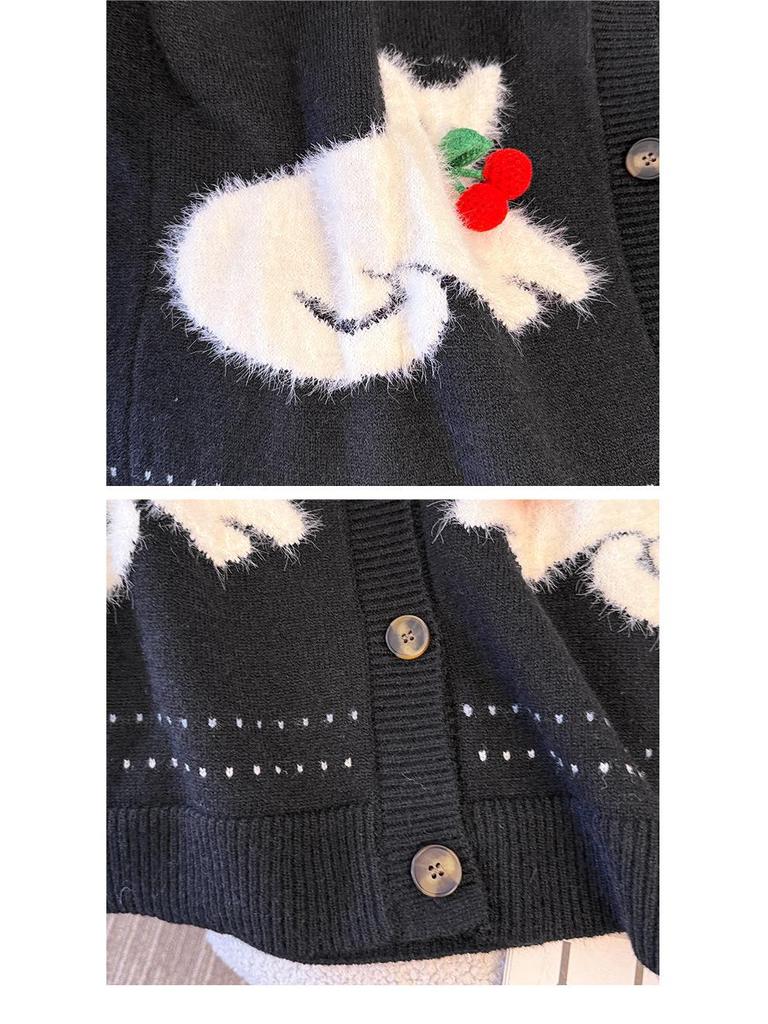 Plus Size Women's Lazy Style Knit Cardigan, Long Sleeve Autumn Winter Sweater (130-300 Jin)