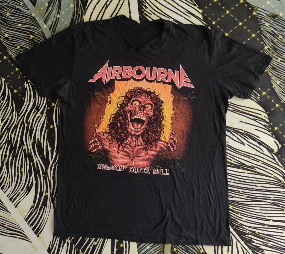 AIRBOURNE BAND T-Shirt Cotton Unisex Tee All Size S to 5XL US802 Unisex T-Shirt L