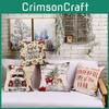 Cozy Christmas Decorative Pillow Cover With Rustic Knit Design For Festive Atmosphere