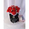 Handmade Sock Bouquet Gift Valentines Day Cotton Mid-Calf Socks In Romantic Colors Unisex Casual Style
