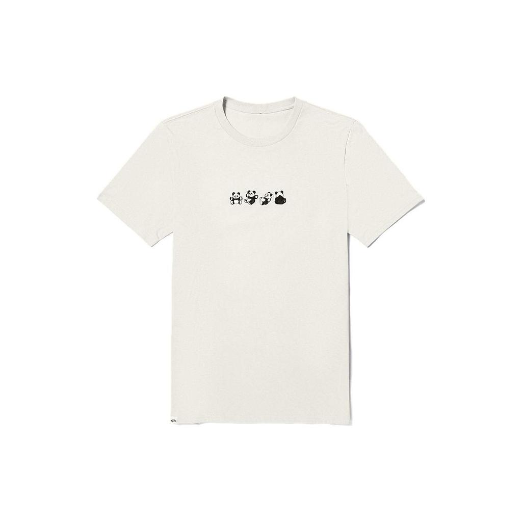 Vans Fun Childhood Panda Crew Neck Short Sleeve T-Shirt Women Tops Off-White VN000FREFS8