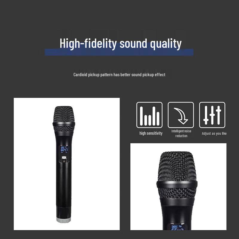 Runpu RP-WX8004S One-to-Four Wireless Handheld Microphone System (CN version)