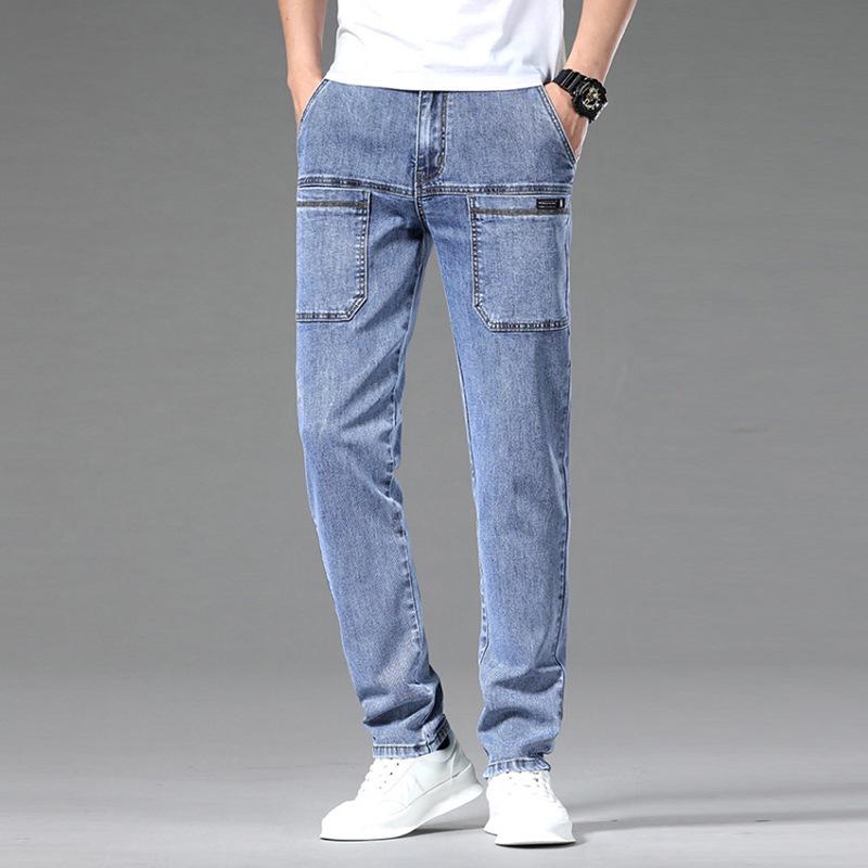 Men's Six-Pocket Stretch Jeans - New Trendy Casual Trousers for Spring & Summer