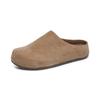New Leather Casual Single Shoes Women's Autumn Retro Lazy One-pedal Flat-soled Women's Shoes Versatile Shoes Women's