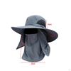 Lightweight Sun Hat with Detachable Face Neck Flap Cover for Outdoor Activities