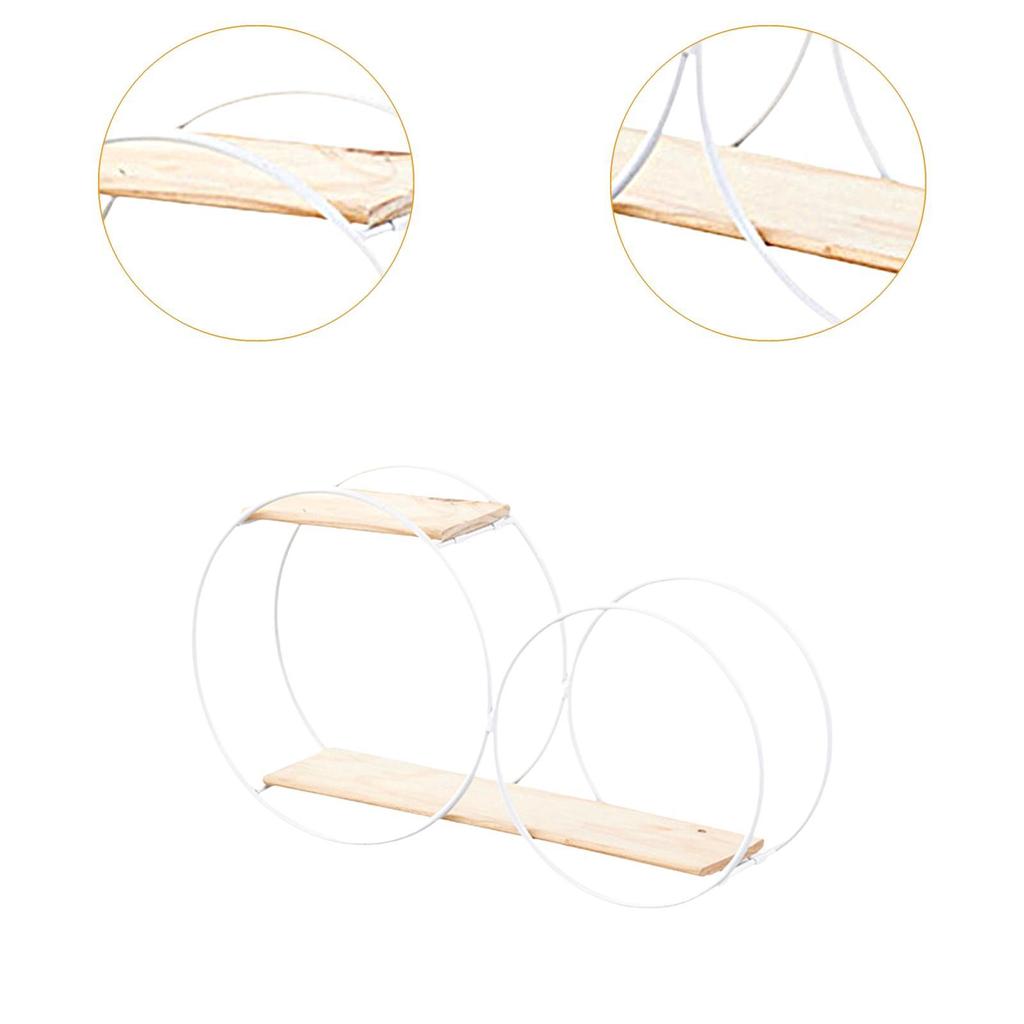 Runde Wandregale aus Metall, an der Wand montiertes Blumenregal aus Metall für Topfpflanzen, Präsentationsregal für Bürodekoration, Wohnzimmer, Schlafzimmer