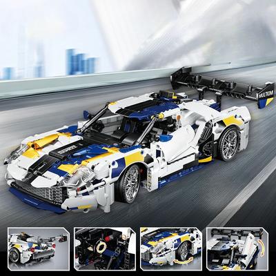 1318 piezas Serie Mecánica Coche de Ingeniero Coche Deportivo Carreras Niño Montar Bloques de Construcción Juguete Regalo sin caja