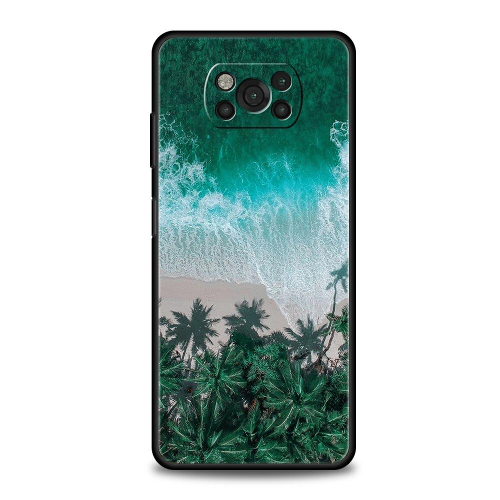 

Морской синий Небо пляж Для чехла телефона Xiaomi Poco X5 Pro Для Poco X4 X3 NFC F5 F4 F3 GT M5 M4 Pro 5G M3 C51 C50 C55 Силиконовая крышка Poco M3