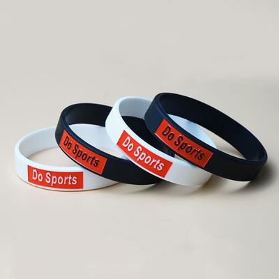 Lettering Fashion Style Wrist Bands Printed Sports Design Bracelets  Men And Women