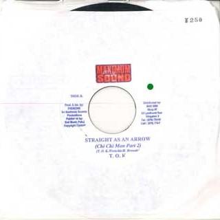 7inch Record T.O.K.  Straight As An Arrow NONE MAXIMUM SOUND 2001 Jamaica Reggae Ska  Dub Used