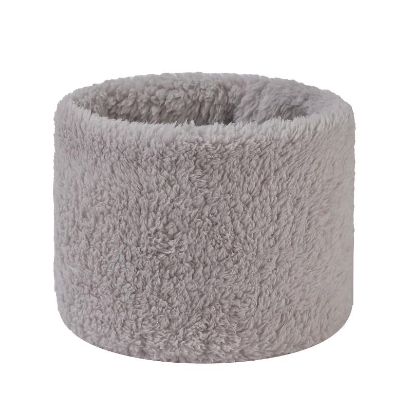 Fashionable Plush Neck Gaiter Keep Warm Solid Color Cold-proof Collar Half Face Mask For Autumn Winter Face Cover