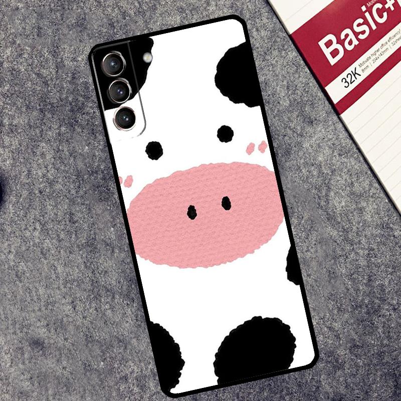 Cut Cow Case For Samsung Galaxy S26 S25 Ultra S20 S21 S22 S23 S24 Ultra S10 Plus S25 FE Cover Coque