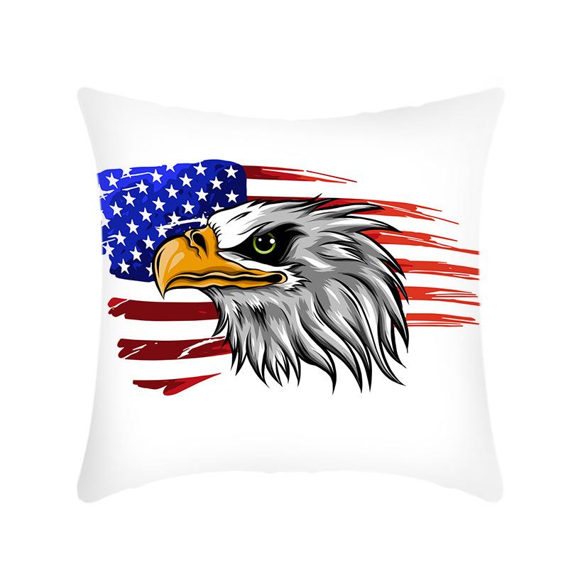 

Подушка в новом стиле Статуя Свободы Белоголовый орлан с принтом Плюшевая диванная подушка Single-sided 45x45cm (excluding core)
