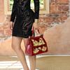 Women'S Bag Three-Dimensional Gold Silk Flower Handbag Light Luxury High Texture Women'S Bag Ladies Designer Bag