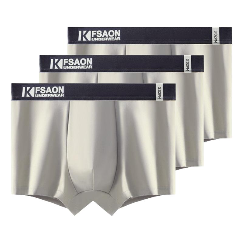 3 Pcs Men's Boxer Briefs Shorts Undies Underwear Breathable Undershorts Panties Boy Big Underpants L XL XXL 3XL 4XL