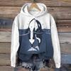 Womens 3D Printed Hooded Long Sleeve Sweatshirt Whale Shark Ocean Loose Fit Casual Top 2026 Fall Winter