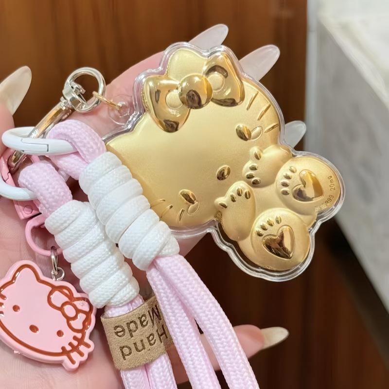 2026 Pure Gold 999KT Cat Keychain & Car Pendant Without Gold