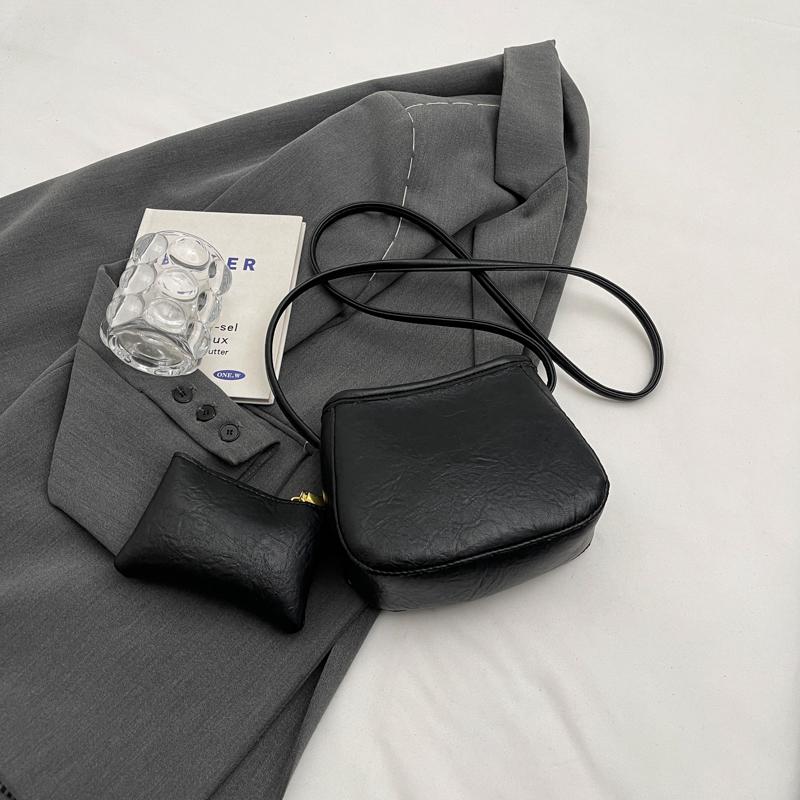 Weiche Leder Retro Tasche für Damen vielseitige Taschen feminine Schultertaschen einfache Bucket Bag neu