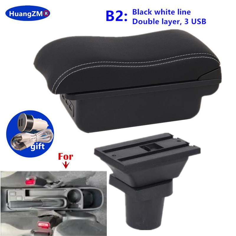 For Toyota Yaris 3 For Toyota Hybrid Yaris Vitz Car Armrest Box Car Storage box interior details USB Charging Car Accessories