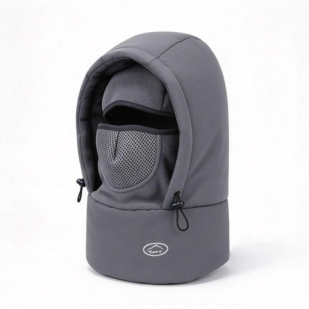 Windproof Warm Balaclava Hat Unisex Double Layer Thick Warm Hat Cozy Winter Trapper Hat  Men Women