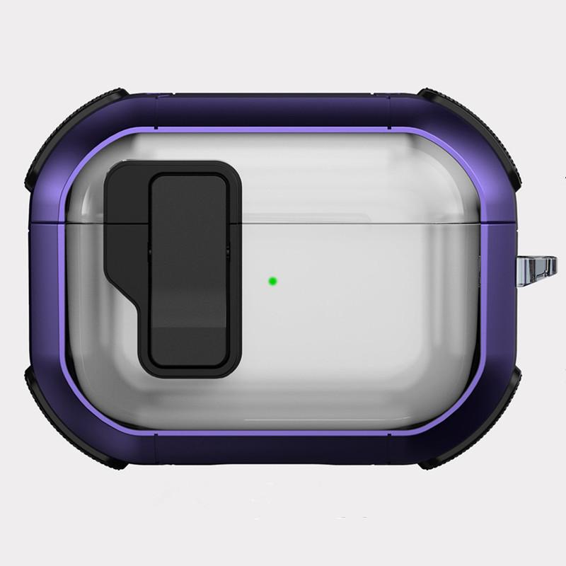 Applicable AirPods Pro1 Apple Bluetooth Headset Cover Transparent TPU with Switch Mecha 1st Generation Anti-drop Protective Cover