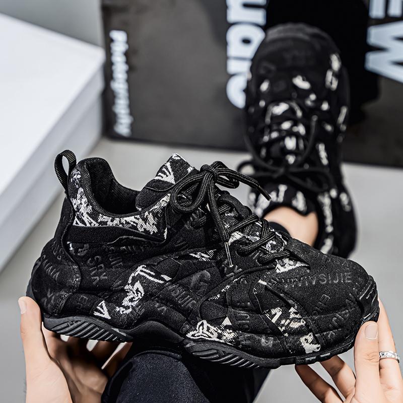 2026 New Autumn Fashion Thick Bottom Versatile Comfortable Low Cut Breathable Casual Sports Running Bag Bottom Men's Shoes