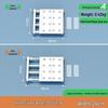 Wall-Mounted Retractable Closet Partition Shelf - No Drill Required
