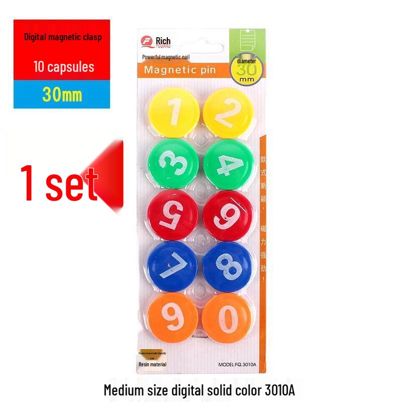 Transparent Magnetic Pushpins – 20/30/40mm Round Whiteboard Magnets for Office & Teaching, Strong Magnetic Force