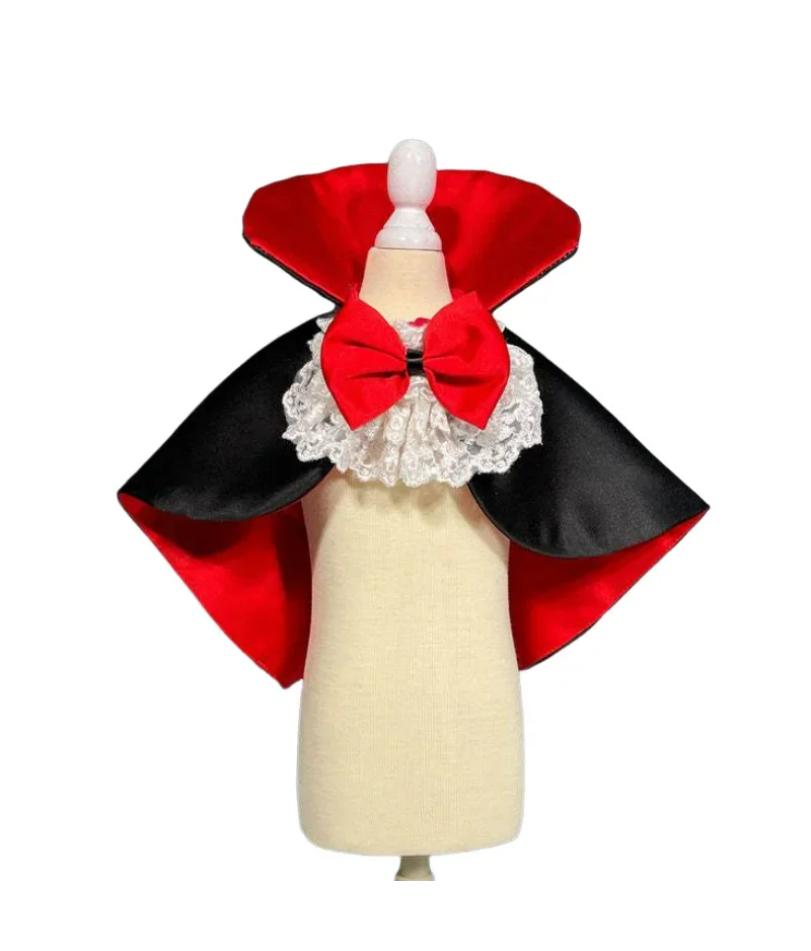 Halloween Pet Cosplay Vampire Cloak for Small Medium Dog Cat Puppy Costumes Kawaii Pet Christmas Festival Outfits