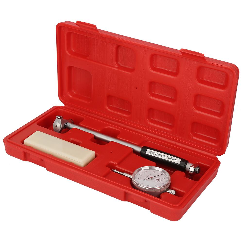 Dial Bore Gauge 50 160MM Diameter Indicator Measuring Engine Cylinder Tool Kit
