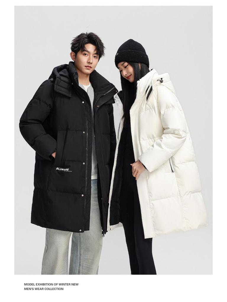 2025 Winter Mittellange Trendige Daunenjacke für Paare - 90% Verdickte Daunen für Damen & Herren