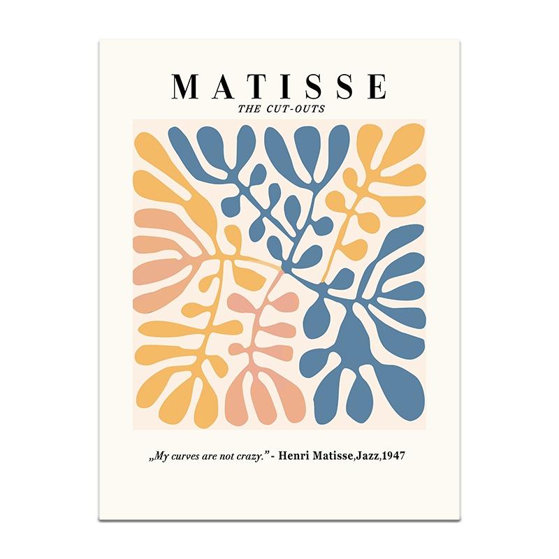 Henri Matisse Poster Flower Canvas Painting Art Nordic Leaf Posters Prints Wall Pictures for Living Room Home Decor Unframed