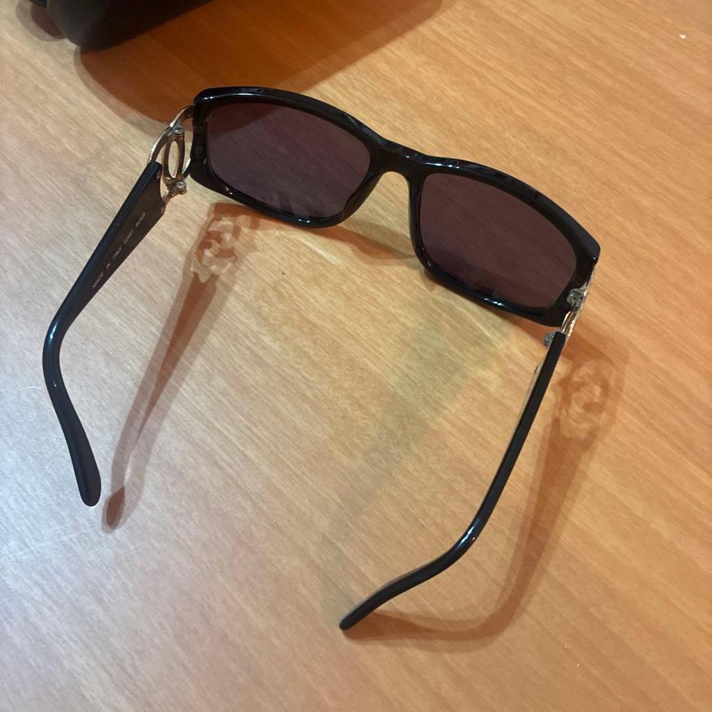 Used CHANEL Vintage Sunglasses Coco Mark Black