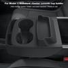 For Tesla Model Y Standard 2026 Center Console Silicone Cup Holder Kit Central Console Water Cup Holder Car Interior Accessories