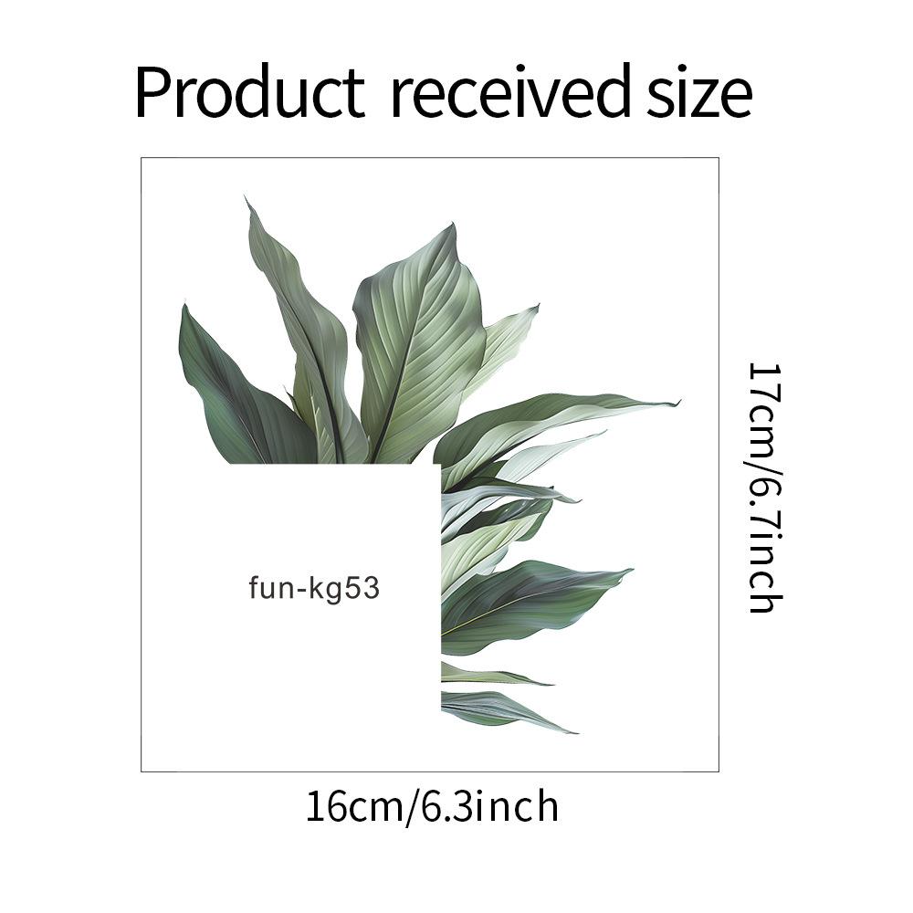 

Fun-kg53 Tropical Green Plant Turtle Back Leaf Switch Affixed To The Living Room Porch Home Beautification Wall Sticker 16*17CM/fun-kg53