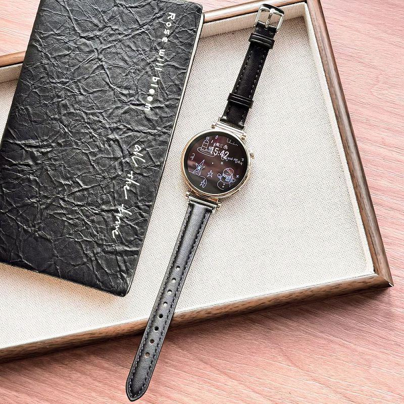 

18 20 22MM Universal Slim Leather Strap For Huawei Watch GT6 41mm Band Vintage Genuine leather Band for Huawei GT 5 Gt6 Pro 46mm 18mm чёрный