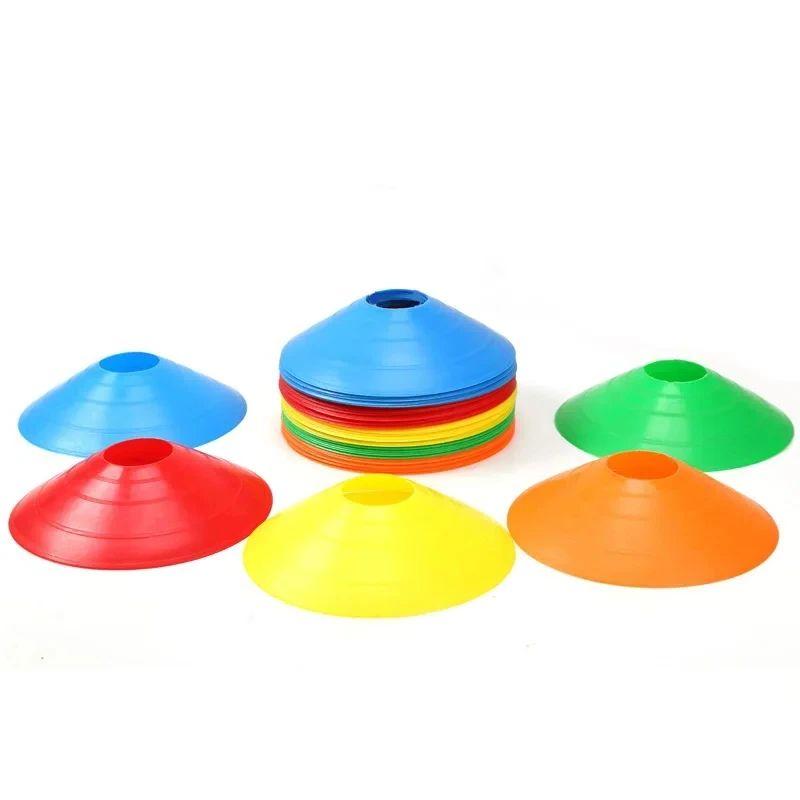 20Pcs Soccer Disc Cone Set Football Agility Training Saucer Cones Marker Discs Multi Sport Training Space Cones Accessories