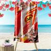 Union Berlin Logo Aufdruck Strandtuch, Großes Weiches Schnelltrocknendes Handtuch für Strand Camping Schwimmen