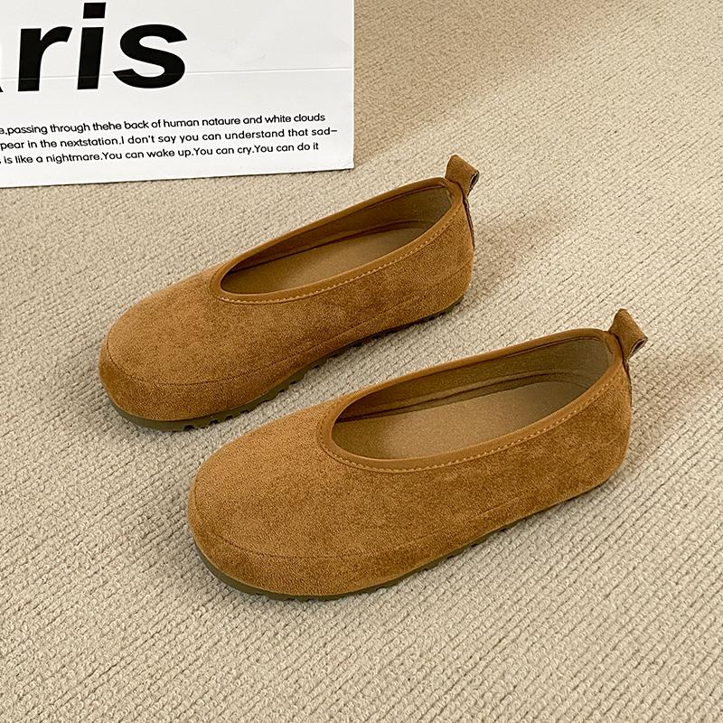 CRLAYDK Women's Footbed Comfortable Slip On Mules House Slipers With Arch Support Ladies Suede Moccasins Casual Flat Shoes