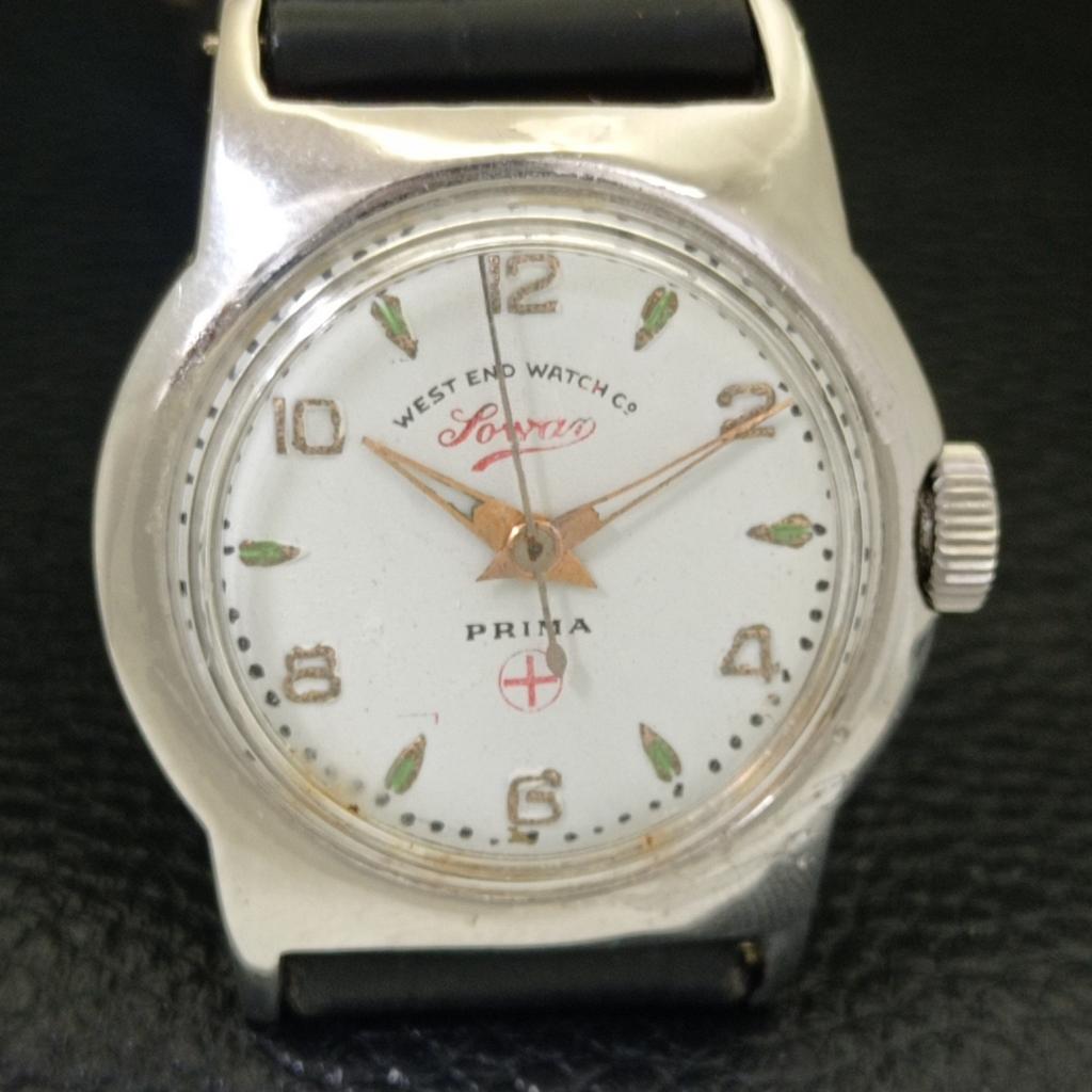 VINTAGE WEST END WATCH CO WINDING SWISS BOY WHITE COLOR DIAL WATCH a700135-5 R201-a700135