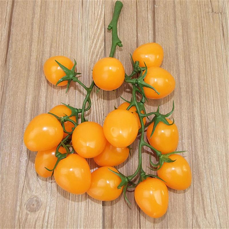 

1x Букет имитация искусственных лонганов, черники, вишен, помидоров черри, искусственных фруктов, цветочных украшений для домашней вечеринки S